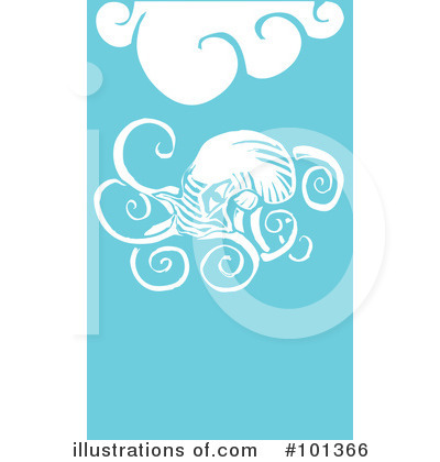 Royalty-Free (RF) Squid Clipart Illustration by xunantunich - Stock Sample #101366