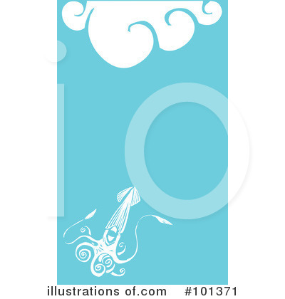 Royalty-Free (RF) Squid Clipart Illustration by xunantunich - Stock Sample #101371