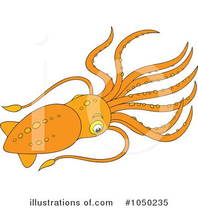 Royalty-Free (RF) Squid Clipart Illustration by Alex Bannykh - Stock Sample #1050235