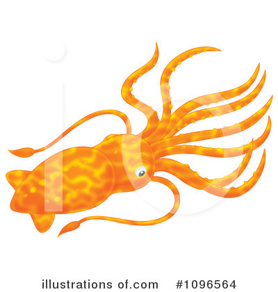 Royalty-Free (RF) Squid Clipart Illustration by Alex Bannykh - Stock Sample #1096564
