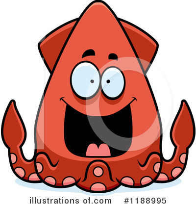 Royalty-Free (RF) Squid Clipart Illustration by Cory Thoman - Stock Sample #1188995