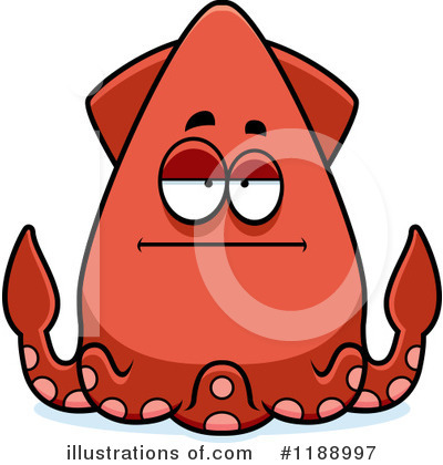 Royalty-Free (RF) Squid Clipart Illustration by Cory Thoman - Stock Sample #1188997