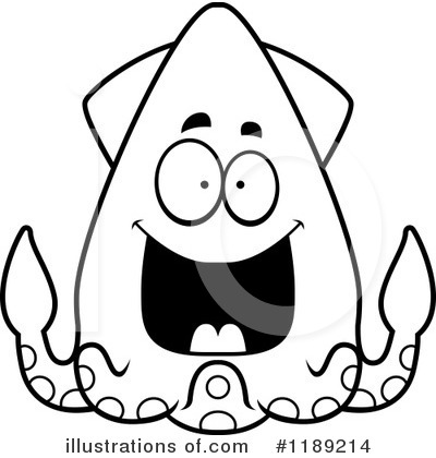 Squid Clipart #1189214 by Cory Thoman