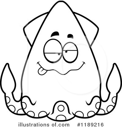 Royalty-Free (RF) Squid Clipart Illustration by Cory Thoman - Stock Sample #1189216