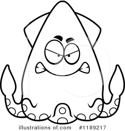 Squid Clipart #1189217 by Cory Thoman