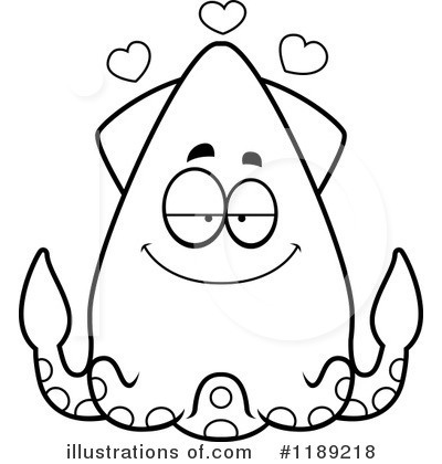 Royalty-Free (RF) Squid Clipart Illustration by Cory Thoman - Stock Sample #1189218
