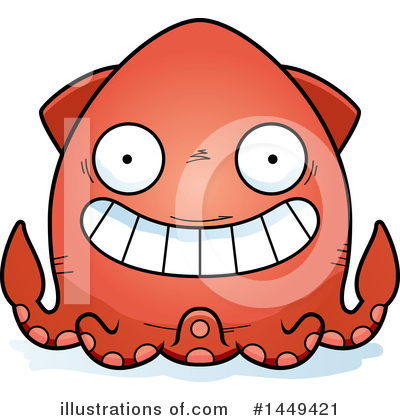 Squid Clipart #1449421 by Cory Thoman