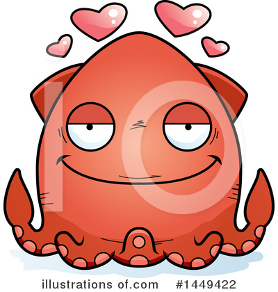 Squid Clipart #1449422 by Cory Thoman