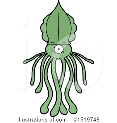 Royalty-Free (RF) Squid Clipart Illustration by lineartestpilot - Stock Sample #1519748