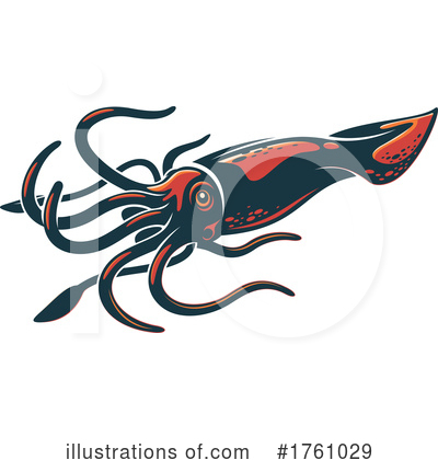 Royalty-Free (RF) Squid Clipart Illustration by Vector Tradition SM - Stock Sample #1761029