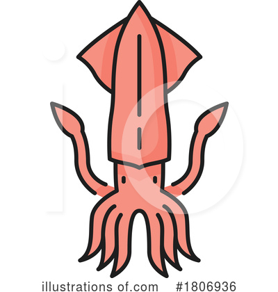 Royalty-Free (RF) Squid Clipart Illustration by Vector Tradition SM - Stock Sample #1806936