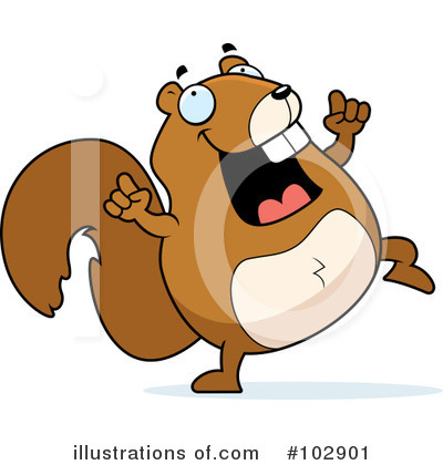 Royalty-Free (RF) Squirrel Clipart Illustration by Cory Thoman - Stock Sample #102901