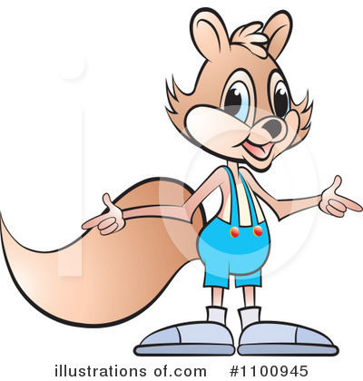 Royalty-Free (RF) Squirrel Clipart Illustration by Lal Perera - Stock Sample #1100945