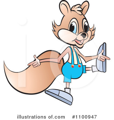 Royalty-Free (RF) Squirrel Clipart Illustration by Lal Perera - Stock Sample #1100947