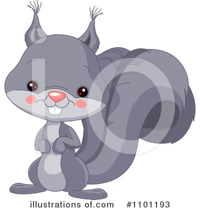 Royalty-Free (RF) Squirrel Clipart Illustration by Pushkin - Stock Sample #1101193