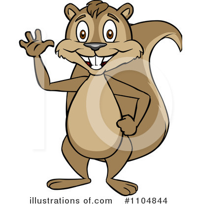 Royalty-Free (RF) Squirrel Clipart Illustration by Cartoon Solutions - Stock Sample #1104844