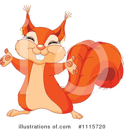 Royalty-Free (RF) Squirrel Clipart Illustration by Pushkin - Stock Sample #1115720