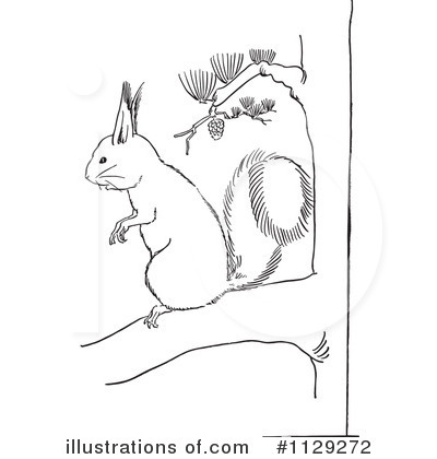 Royalty-Free (RF) Squirrel Clipart Illustration by Picsburg - Stock Sample #1129272