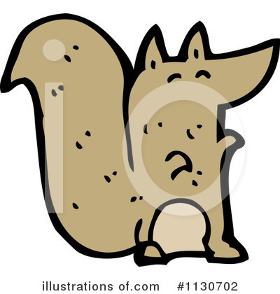 Royalty-Free (RF) Squirrel Clipart Illustration by lineartestpilot - Stock Sample #1130702