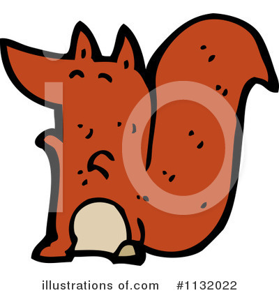 Royalty-Free (RF) Squirrel Clipart Illustration by lineartestpilot - Stock Sample #1132022
