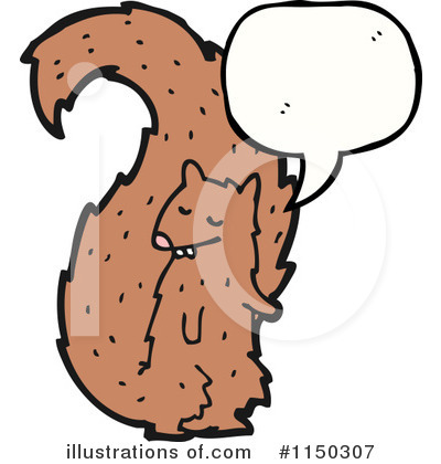 Royalty-Free (RF) Squirrel Clipart Illustration by lineartestpilot - Stock Sample #1150307