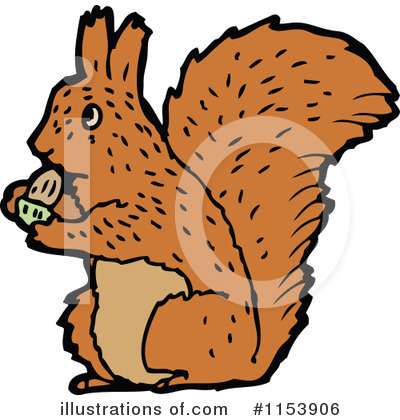 Royalty-Free (RF) Squirrel Clipart Illustration by lineartestpilot - Stock Sample #1153906