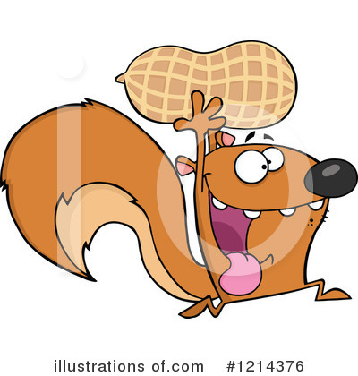 Royalty-Free (RF) Squirrel Clipart Illustration by Hit Toon - Stock Sample #1214376