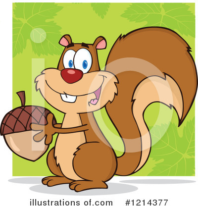 Royalty-Free (RF) Squirrel Clipart Illustration by Hit Toon - Stock Sample #1214377