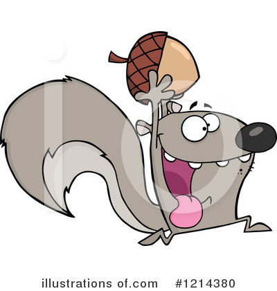 Royalty-Free (RF) Squirrel Clipart Illustration by Hit Toon - Stock Sample #1214380