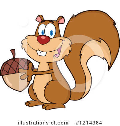 Royalty-Free (RF) Squirrel Clipart Illustration by Hit Toon - Stock Sample #1214384