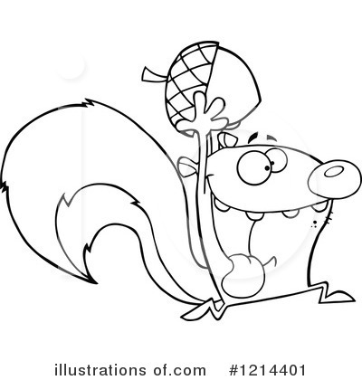 Royalty-Free (RF) Squirrel Clipart Illustration by Hit Toon - Stock Sample #1214401