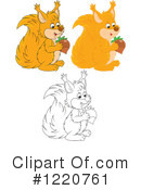 Squirrel Clipart #1220761 by Alex Bannykh