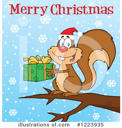 Christmas Greeting Clipart #1223935 by Hit Toon
