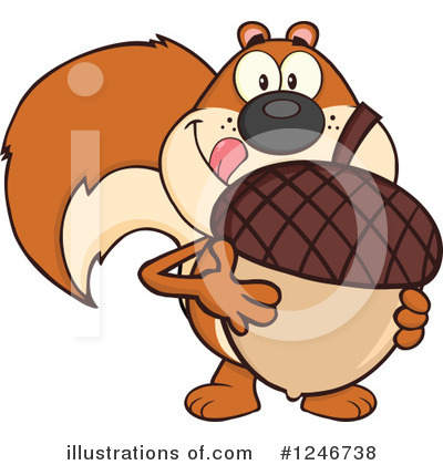 Acorn Clipart #1246738 by Hit Toon