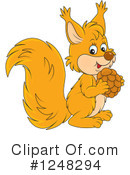 Squirrel Clipart #1248294 by Alex Bannykh