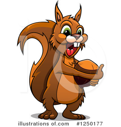 Squirrel Clipart #1250177 by Vector Tradition SM