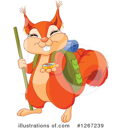 Royalty-Free (RF) Squirrel Clipart Illustration by Pushkin - Stock Sample #1267239
