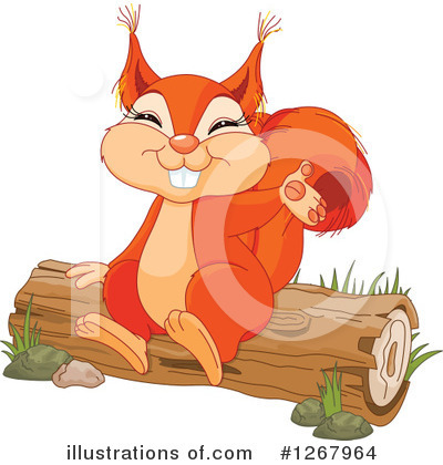 Royalty-Free (RF) Squirrel Clipart Illustration by Pushkin - Stock Sample #1267964