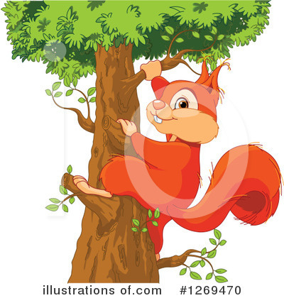 Royalty-Free (RF) Squirrel Clipart Illustration by Pushkin - Stock Sample #1269470