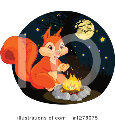 Royalty-Free (RF) Squirrel Clipart Illustration by Pushkin - Stock Sample #1278075