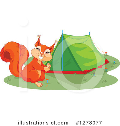 Royalty-Free (RF) Squirrel Clipart Illustration by Pushkin - Stock Sample #1278077