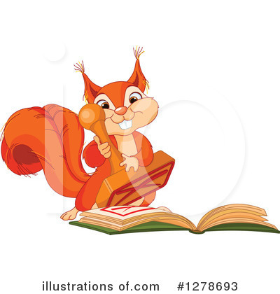 Royalty-Free (RF) Squirrel Clipart Illustration by Pushkin - Stock Sample #1278693