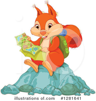 Royalty-Free (RF) Squirrel Clipart Illustration by Pushkin - Stock Sample #1281641
