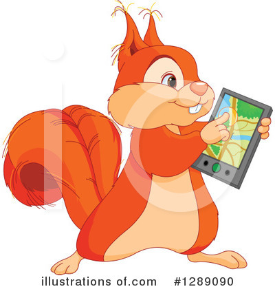 Royalty-Free (RF) Squirrel Clipart Illustration by Pushkin - Stock Sample #1289090