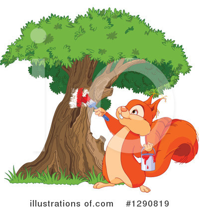 Royalty-Free (RF) Squirrel Clipart Illustration by Pushkin - Stock Sample #1290819