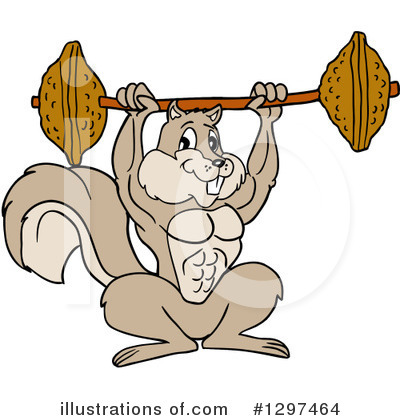 Royalty-Free (RF) Squirrel Clipart Illustration by LaffToon - Stock Sample #1297464