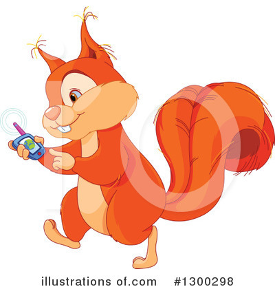 Royalty-Free (RF) Squirrel Clipart Illustration by Pushkin - Stock Sample #1300298