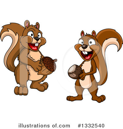 Royalty-Free (RF) Squirrel Clipart Illustration by Vector Tradition SM - Stock Sample #1332540