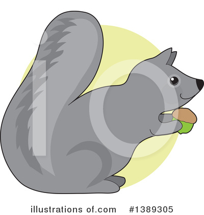 Squirrel Clipart #1389305 by Maria Bell