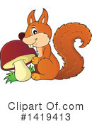 Squirrel Clipart #1419413 by visekart